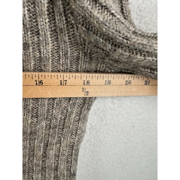 Zara grey mark ribbed wool blend sweater preppy Y2K sz S - Picture 6 of 7